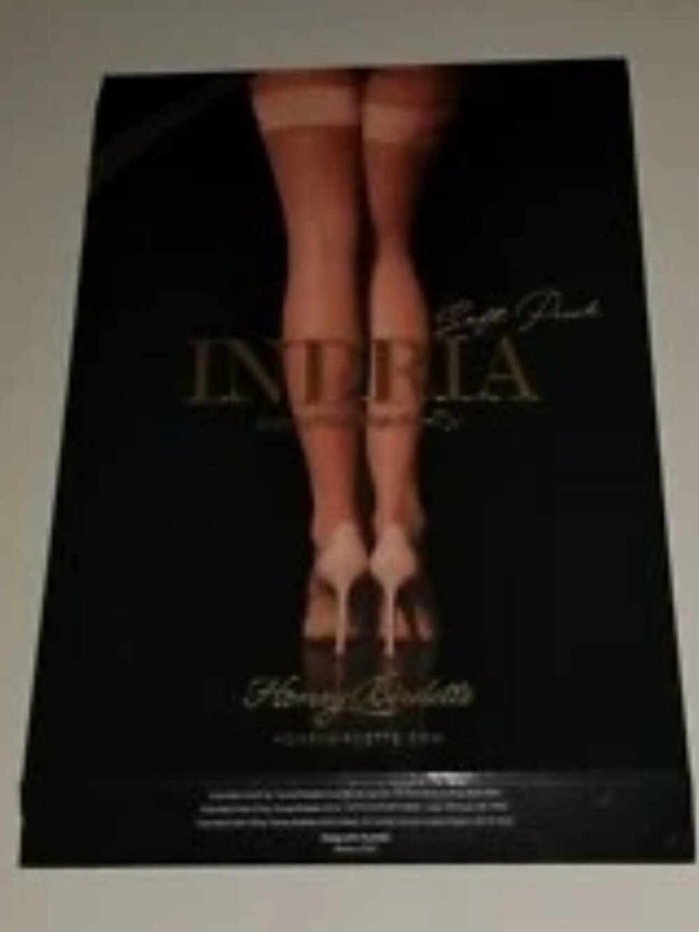 Honey Birdette Indria Peach Stockings Luxury Thigh High Stay Ups size M or L new